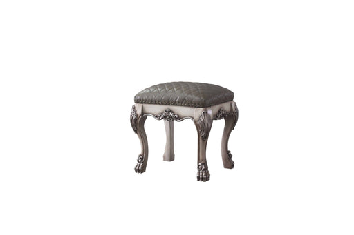 Dresden Vintage Bone White & PU Vanity Stool image