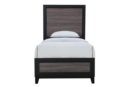 LISBON GREY AND BLACK TWIN BED image