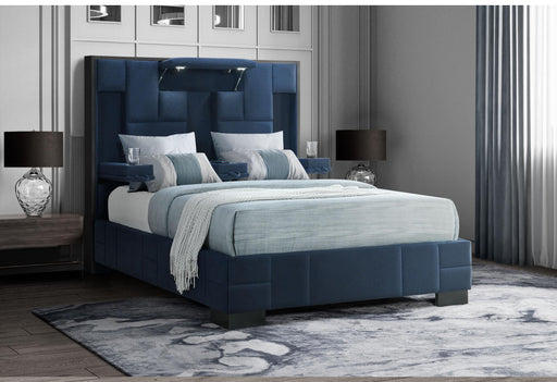 OSCAR NAVY BLUE QUEEN BED image