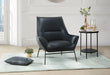 U8943 BLACK LEATHER ACCENT CHAIR image