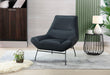U8949 NAVY LEATHER ACCENT CHAIR image
