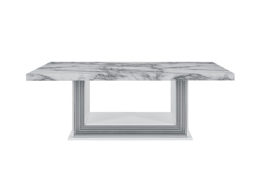 YLIME WHITE MARBLE COFFEE TABLE image